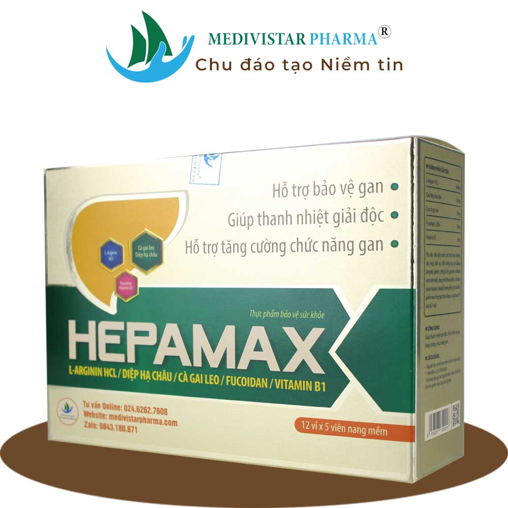 Bổ gan Hepamax giúp giải độc gan, tăng cường chức năng gan