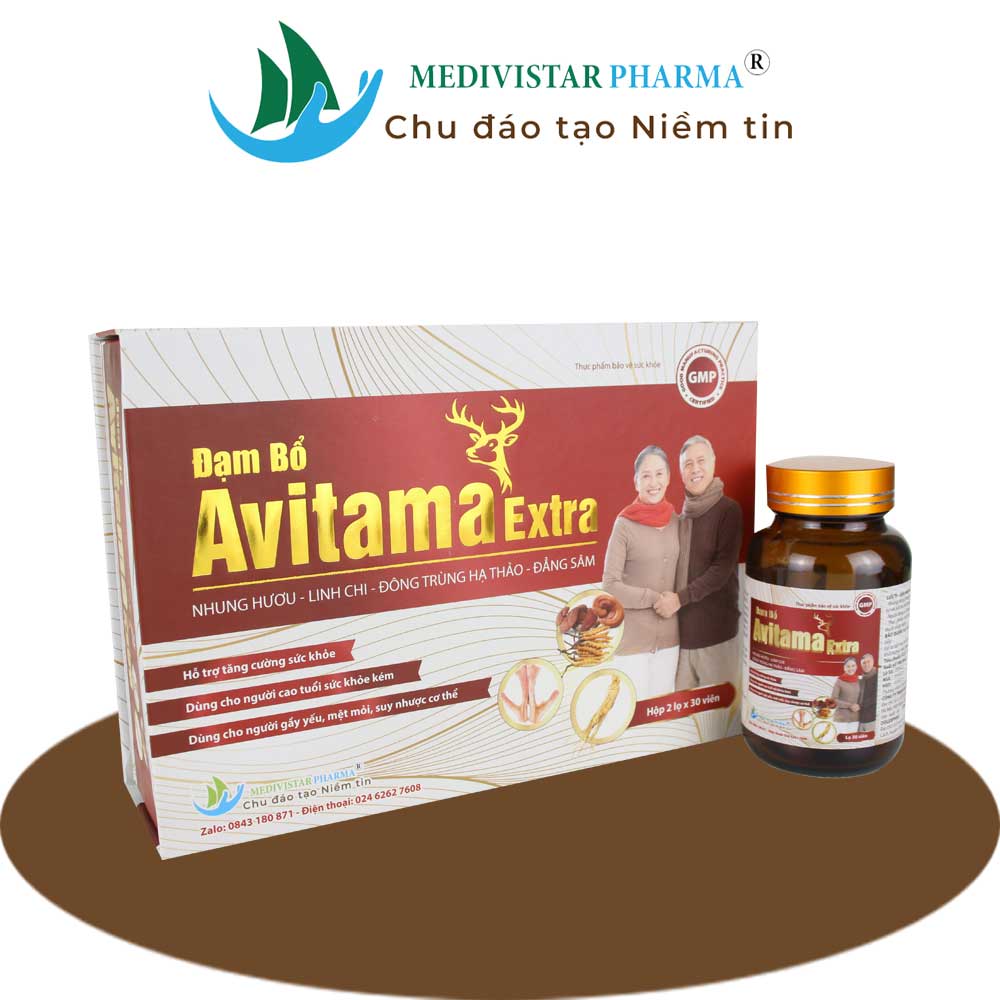 Viên ăn ngon ngủ ngon Avitama Extra giúp tăng cường sức khỏe người già