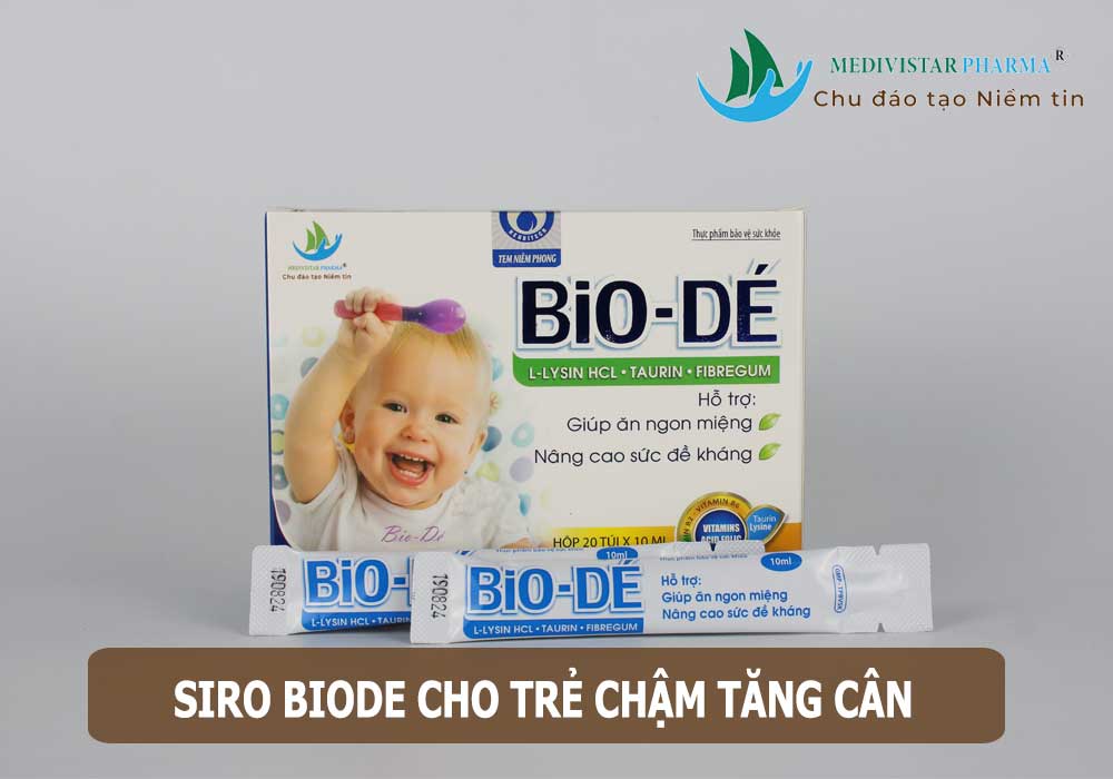Bé ăn kém hấp thu chậm tăng cân dùng BioDé được không?
