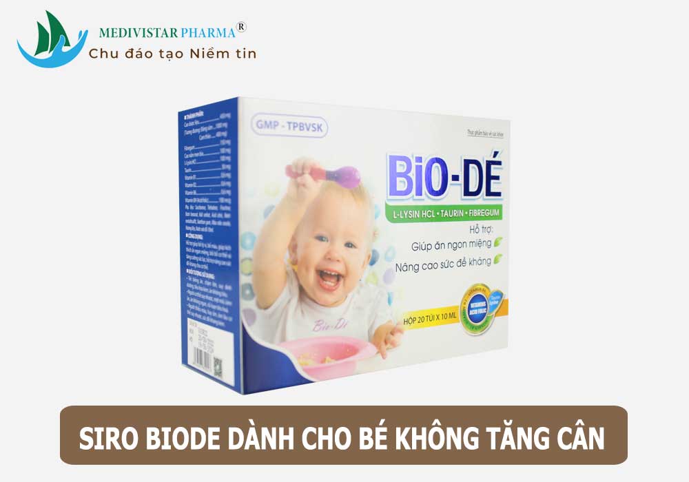 BioDé có cam kết hiệu quả với em bé không tăng cân không?