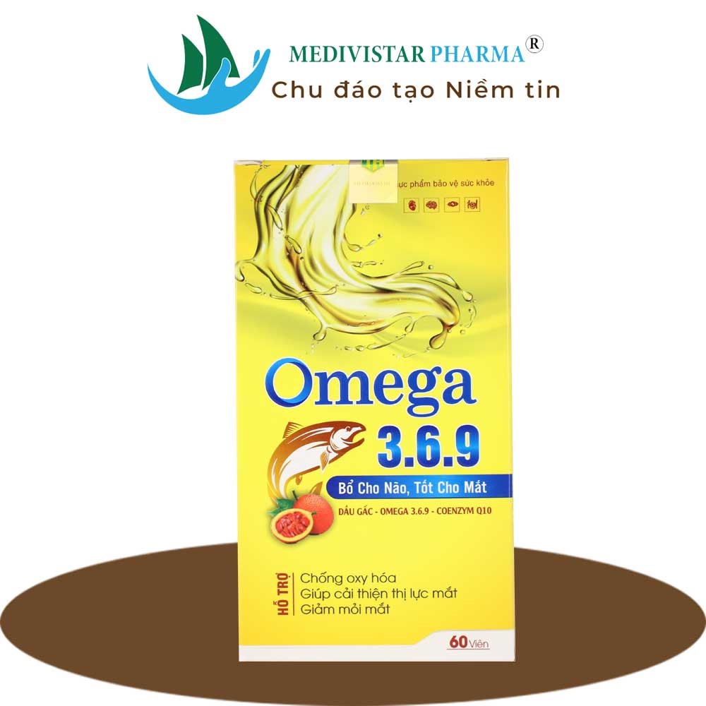 Viên uống tinh dầu hoa anh thảo Omega 3.6.9 lọ 60 viên