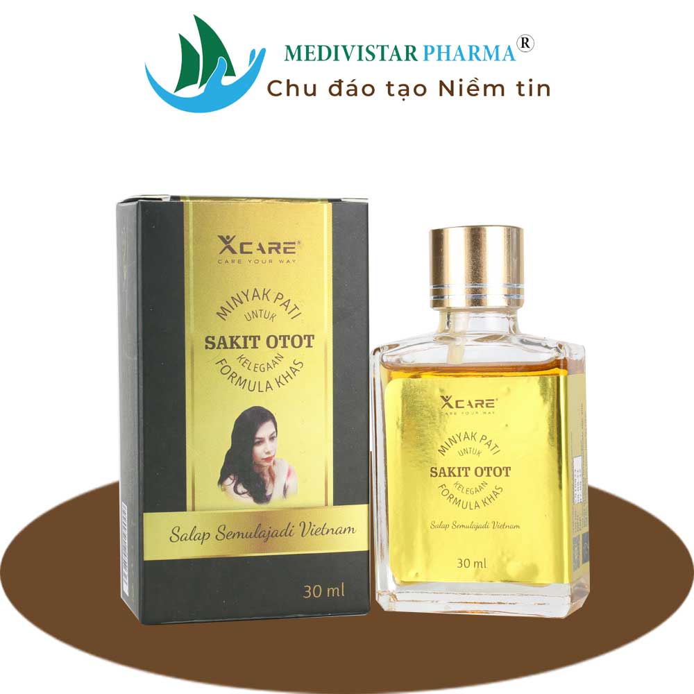 Dầu xoa Xcare hỗ trợ giảm đau cơ, xương khớp, vai gáy, vết bầm lọ 30ml