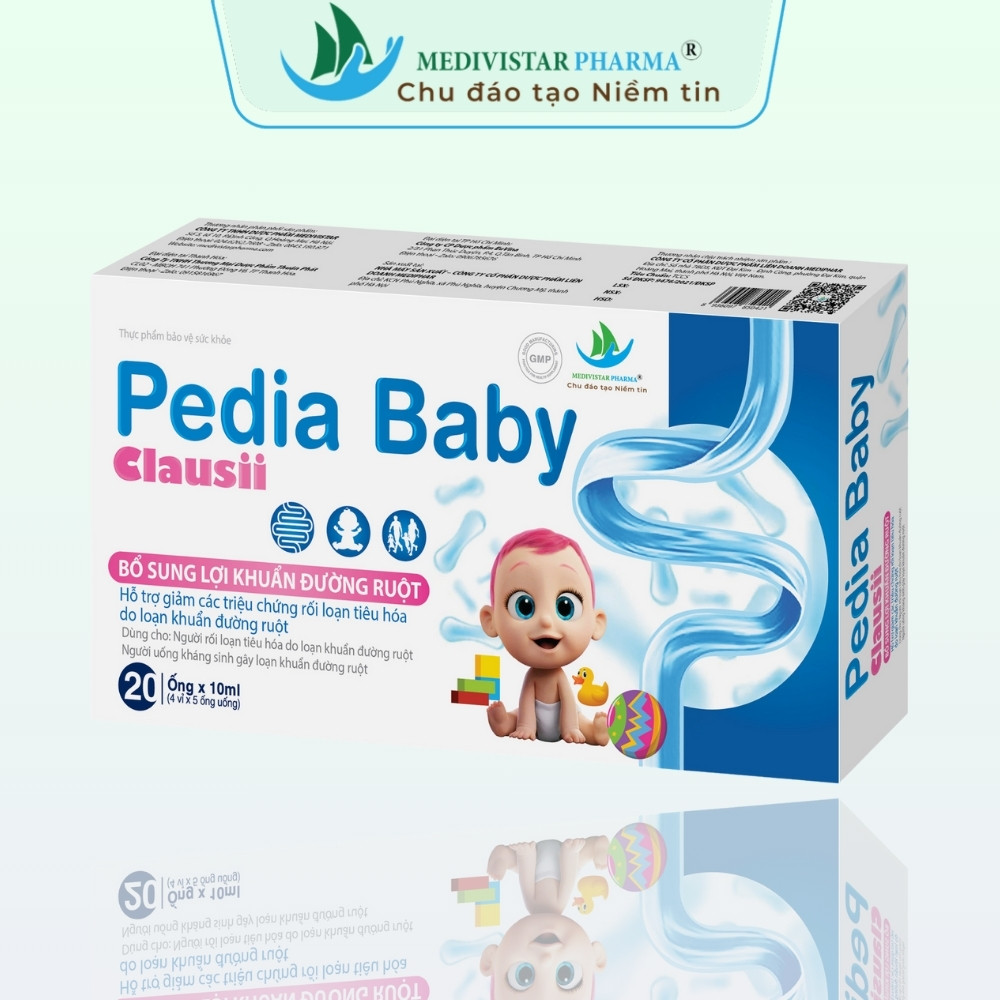 Thực phẩm bảo vệ sức khỏe Pedia Baby Clausii hộp 20 ống x 10ml