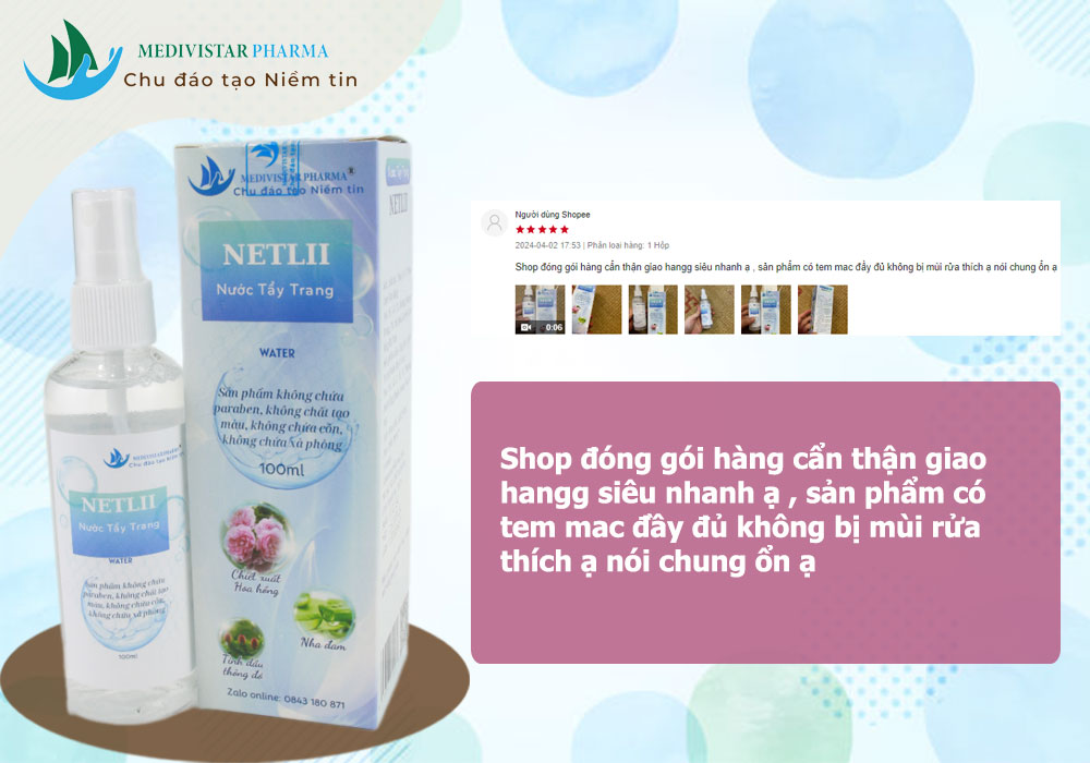 nước tẩy trang cho bà bầu