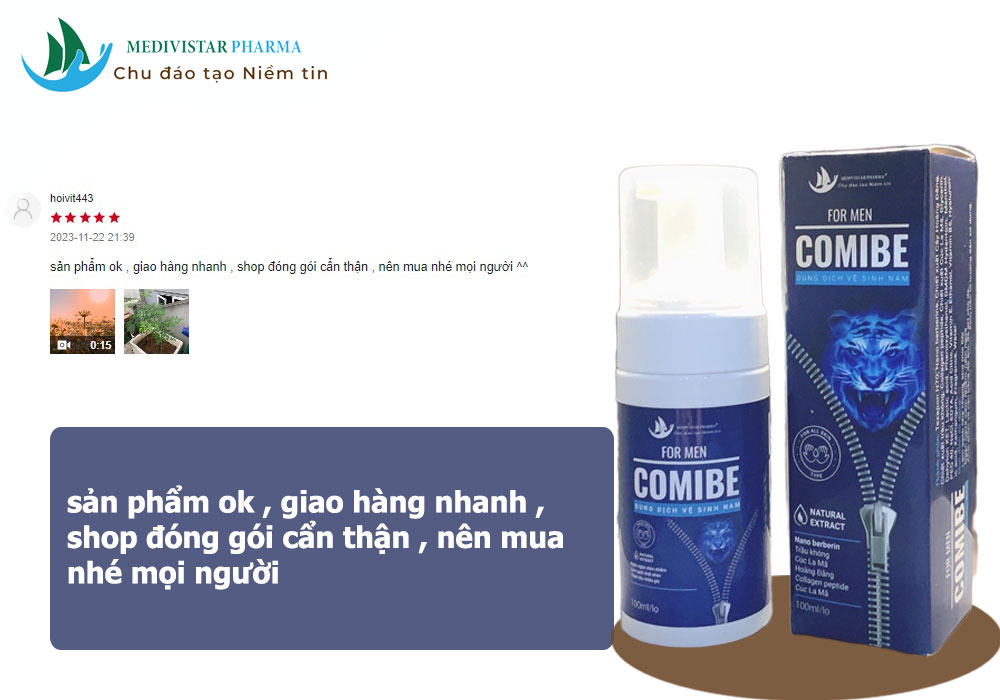 review dung dịch vệ sinh nam