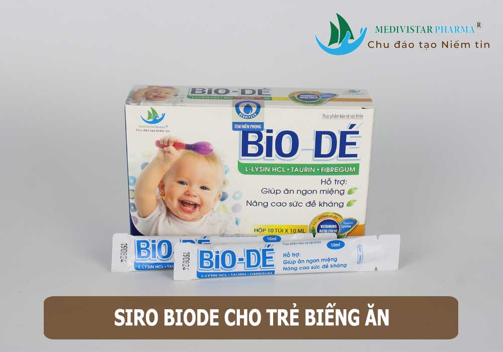 Siro cho trẻ biếng ăn BioDé nên uống trước hay sau ăn?