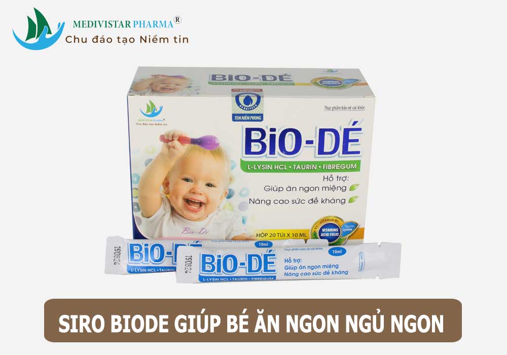 Siro BioDé có giúp bé ăn ngon ngủ ngon nhiều không?