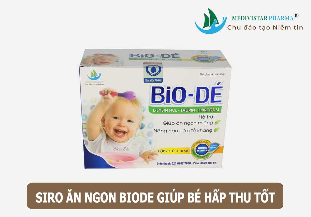 Liệu trình dùng giúp bé hấp thu siro BioDé hiệu quả?