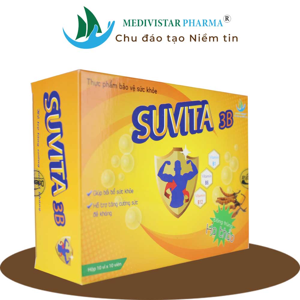 Thực phẩm bảo vệ sức khỏe Suvita hộp 10 vỉ x 10 viên