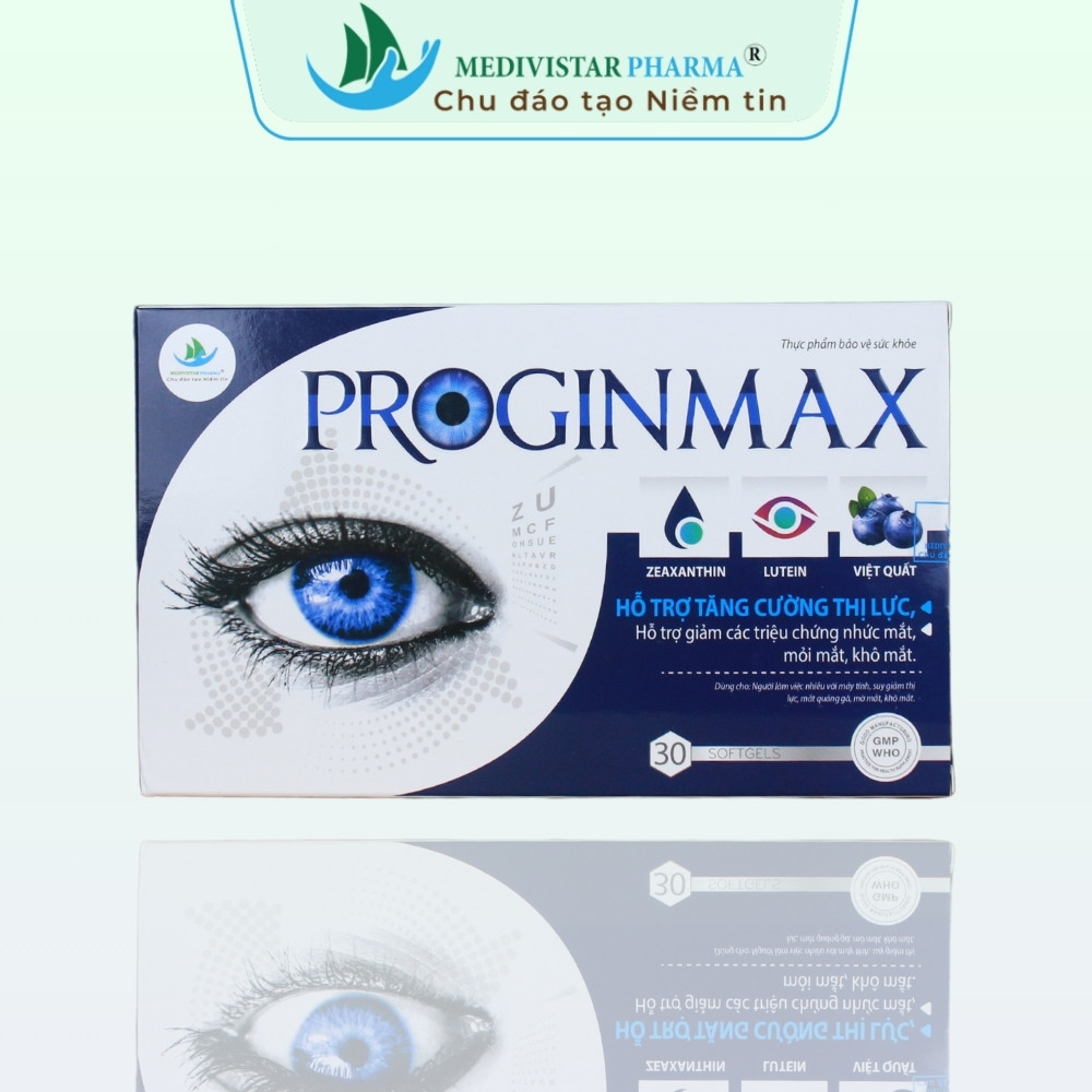 Viên uống Proginmax cho người nhức mắt, mỏi mắt, khô mắt