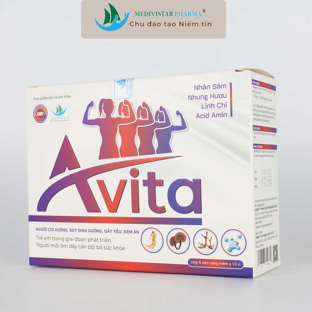Thực phẩm bảo vệ sức khỏe Avita hộp 60 viên