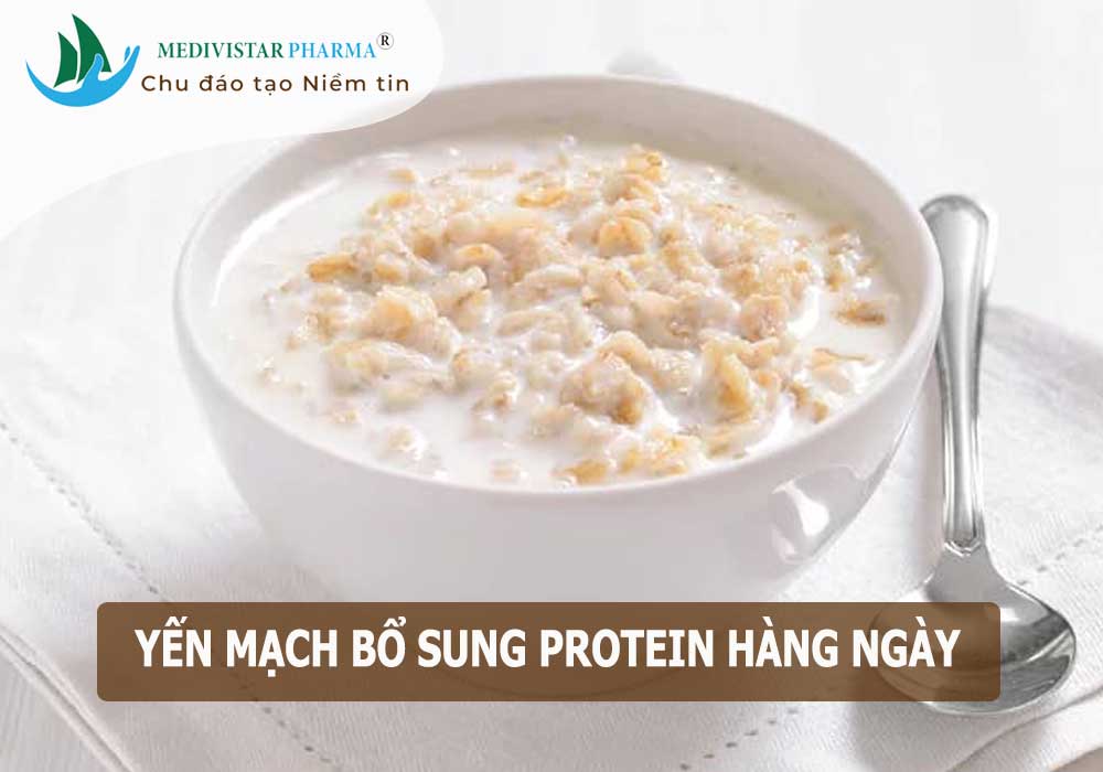 thực phẩm yến mạch giàu protein