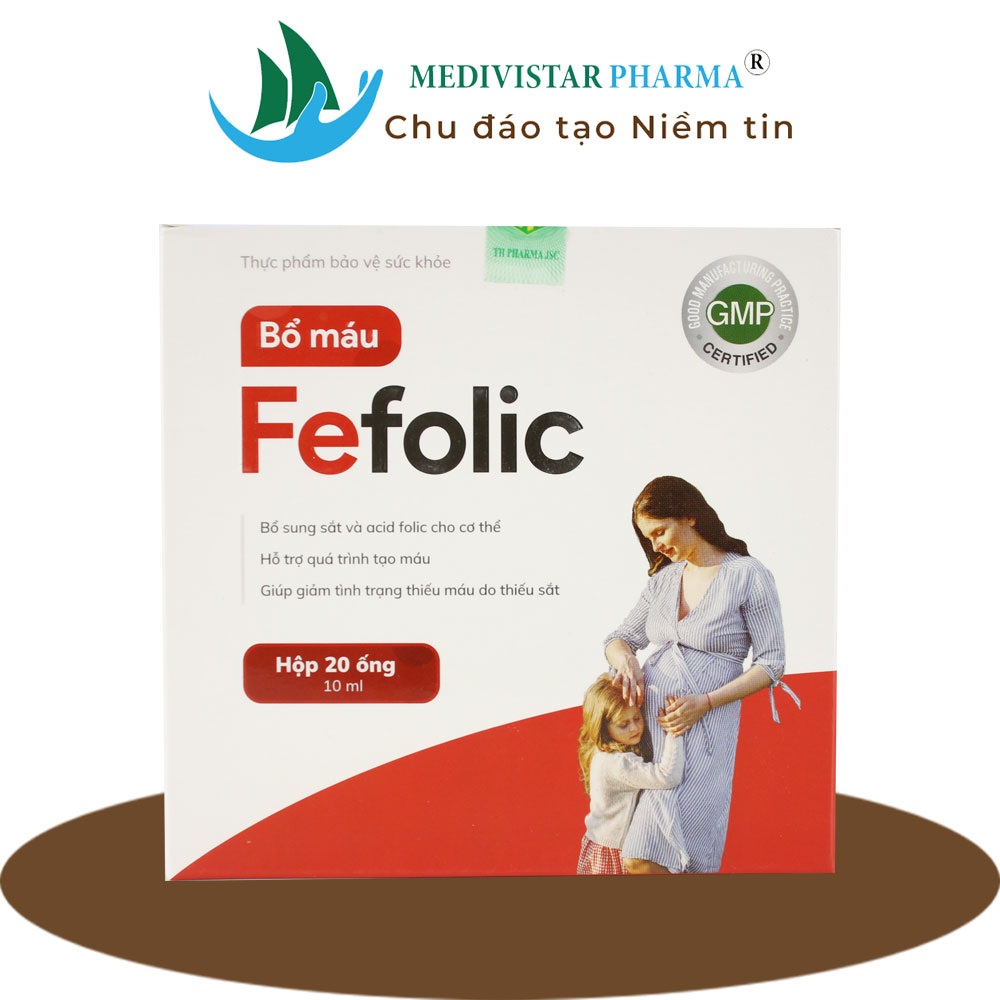 Siro sắt bà bầu Fefolic thơm ngon không gây lợm giọng, táo bón