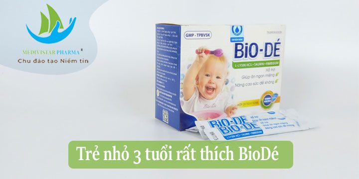 Bé 3 tuổi chậm tăng cân thèm uống siro ăn ngon BioDé