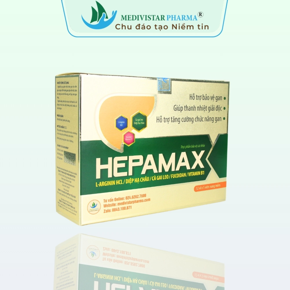 Thực phẩm bảo vệ sức khỏe Hepamax giúp thanh nhiệt giải độc