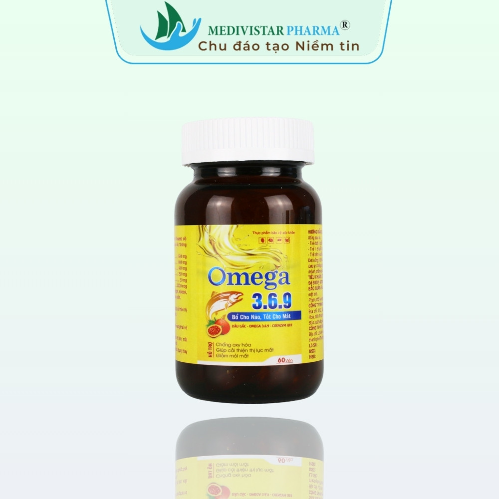 Viên uống tinh dầu hoa anh thảo Omega 3.6.9 lọ 60 viên