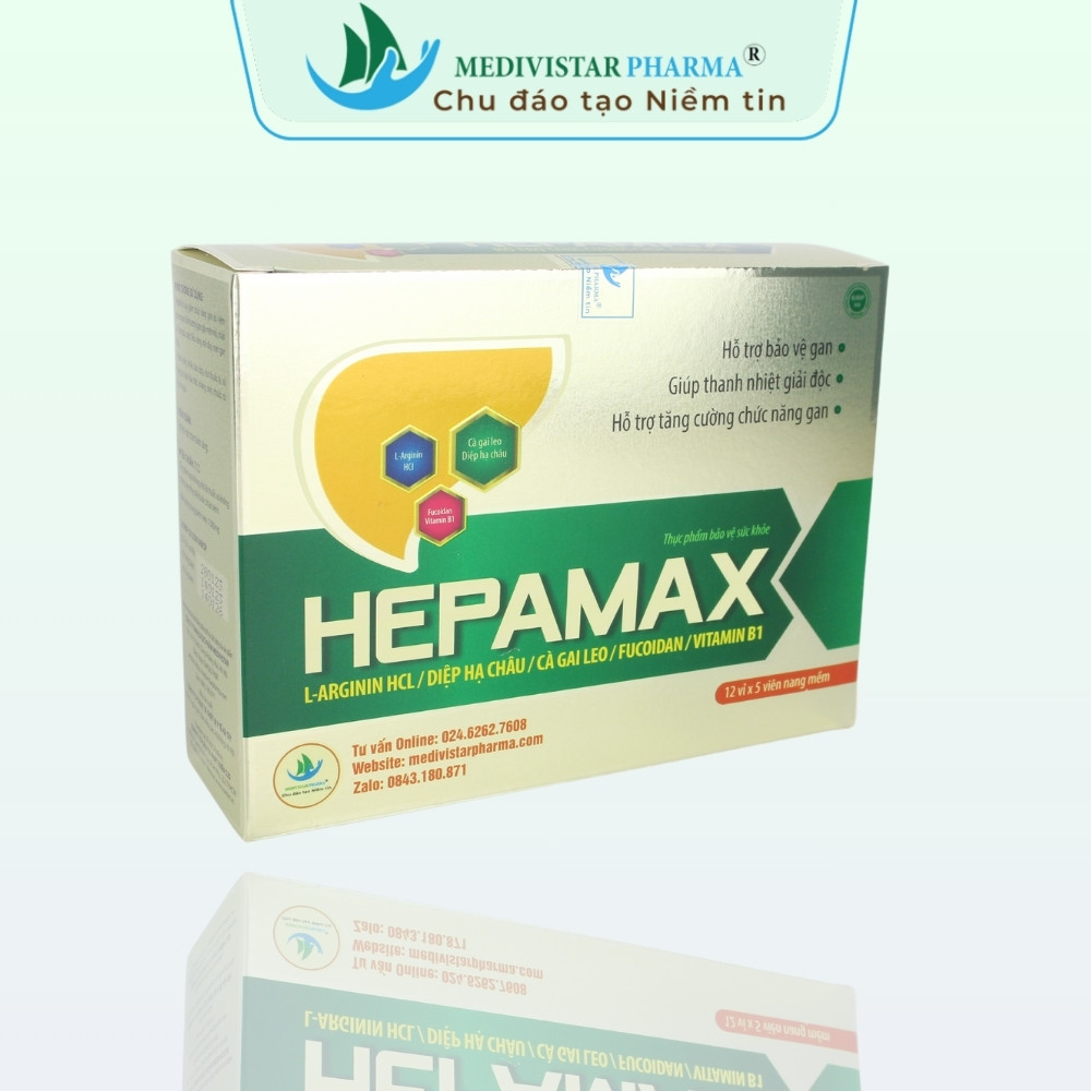 Thực phẩm bảo vệ sức khỏe Hepamax giúp thanh nhiệt giải độc