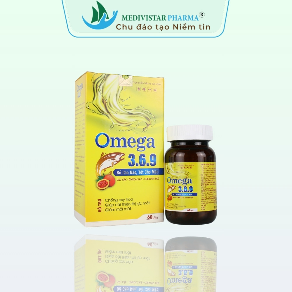 Viên uống tinh dầu hoa anh thảo Omega 3.6.9 lọ 60 viên