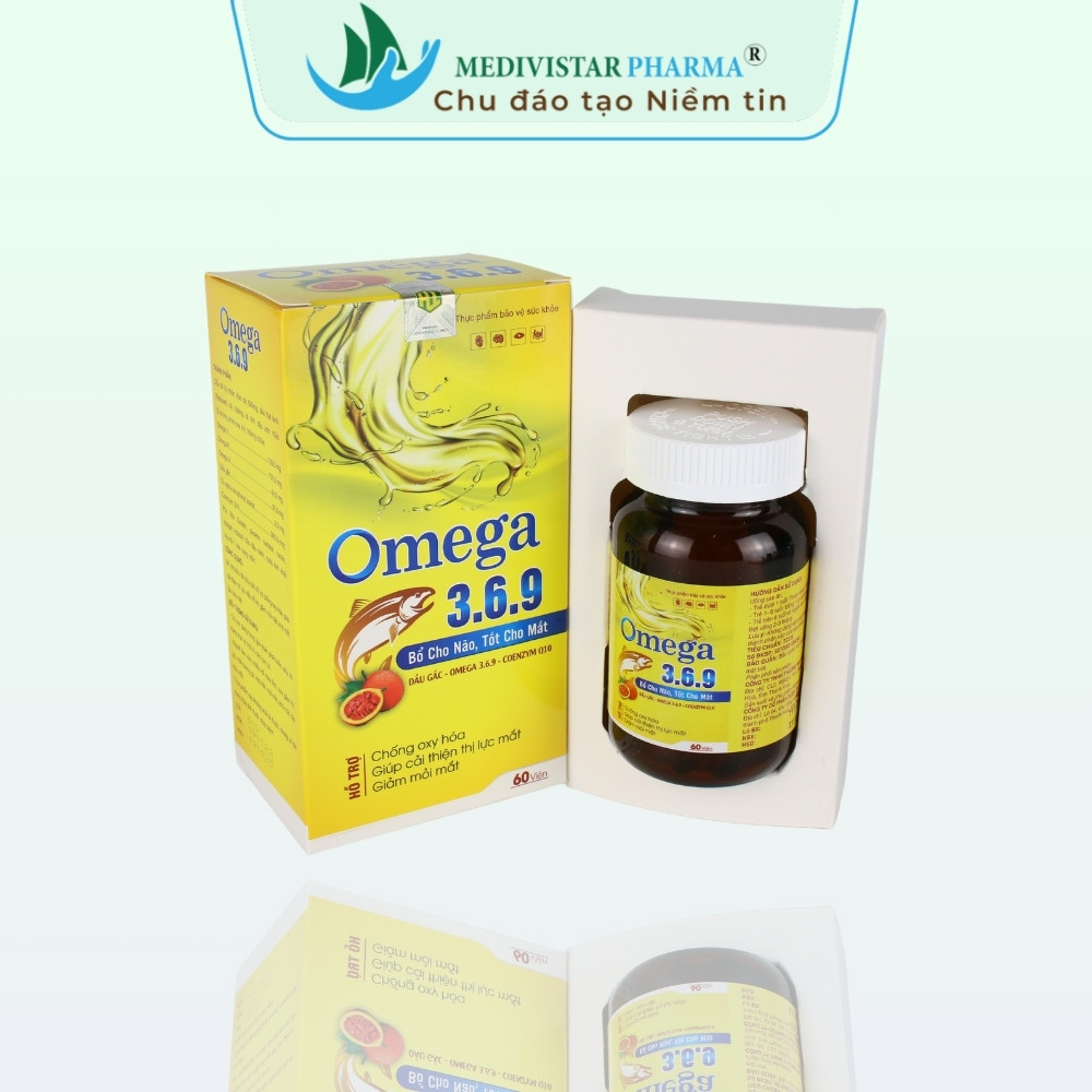 Viên uống tinh dầu hoa anh thảo Omega 3.6.9 lọ 60 viên