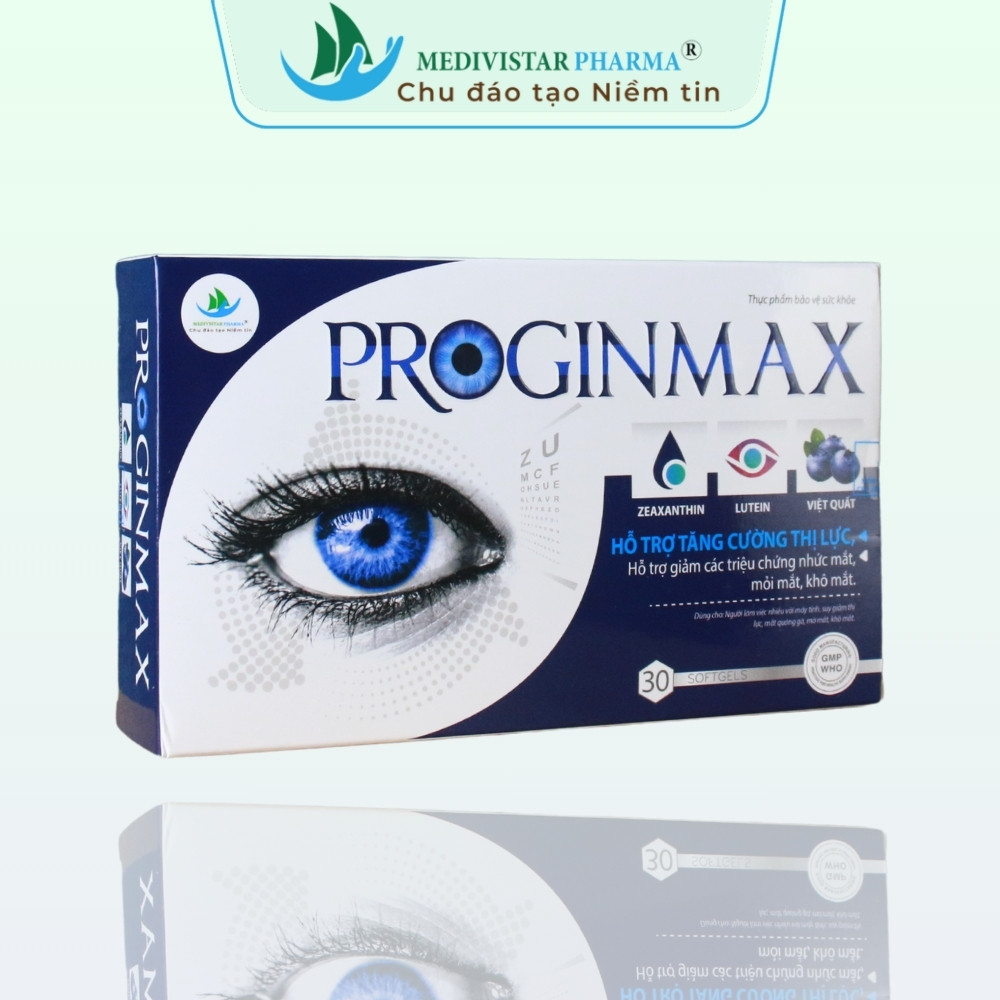 Viên uống Proginmax cho người nhức mắt, mỏi mắt, khô mắt