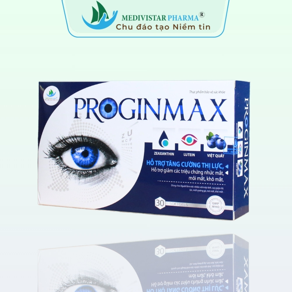 Viên uống Proginmax cho người nhức mắt, mỏi mắt, khô mắt