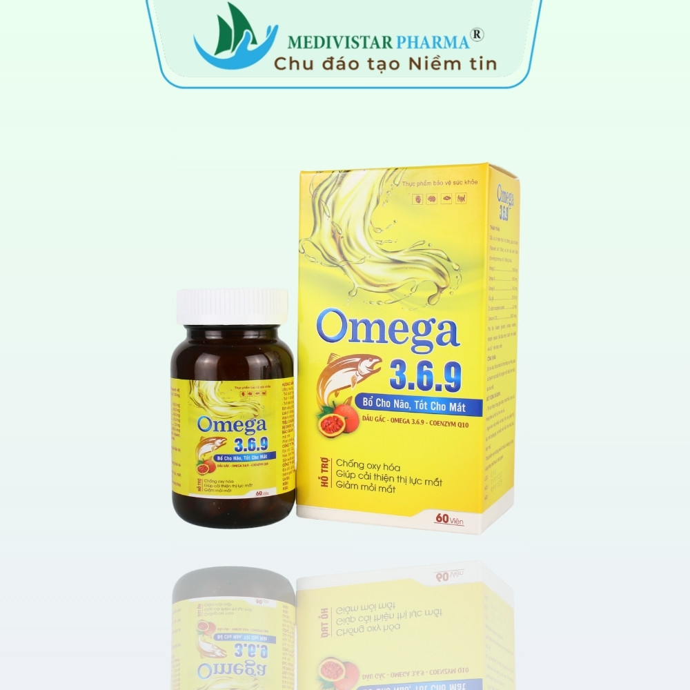 Viên uống tinh dầu hoa anh thảo Omega 3.6.9 lọ 60 viên